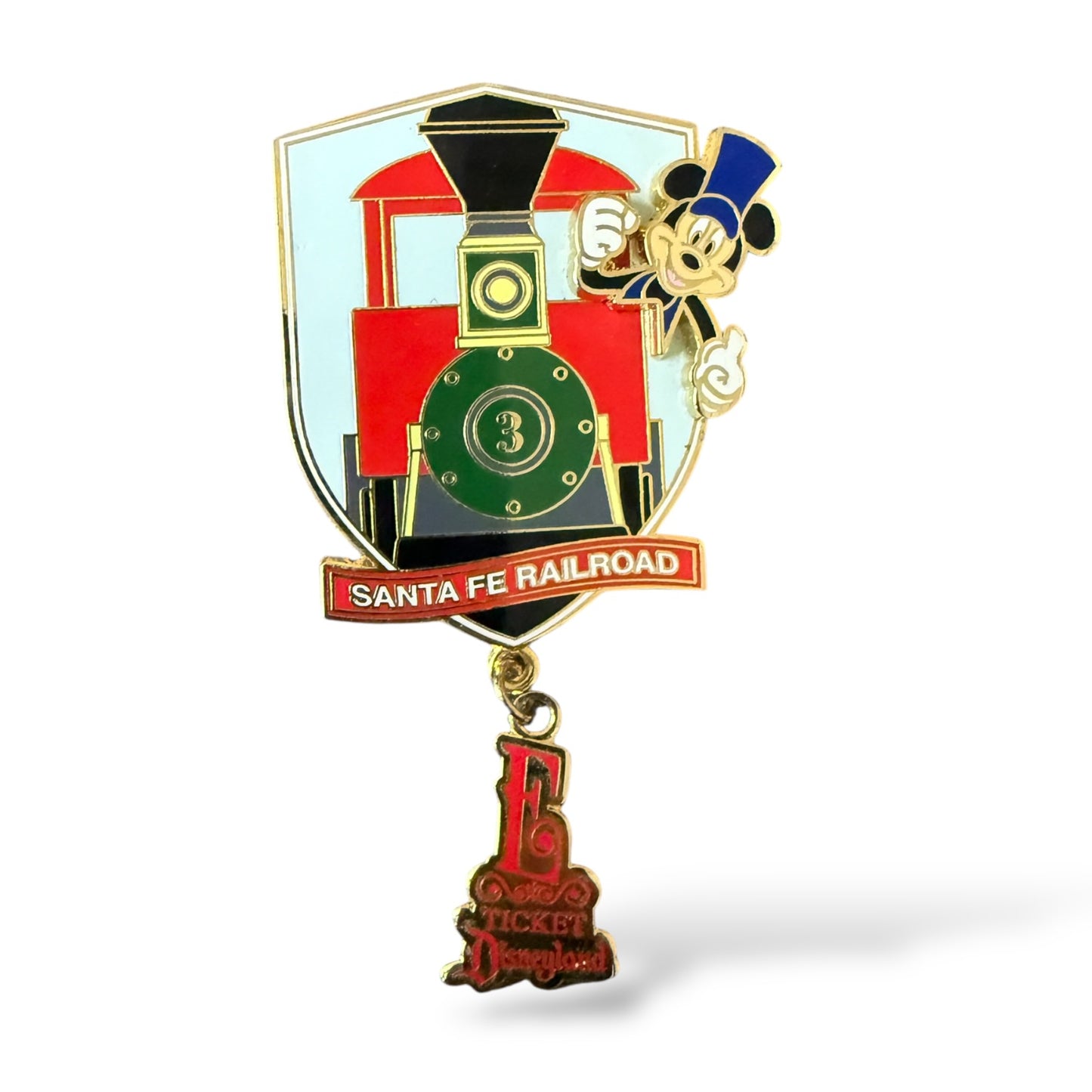 DLR Disneyland E-Ticket Collection Sante Fe Railroad Pin