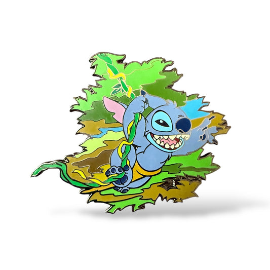 Disney Auctions Stitch in the Jungle Pin