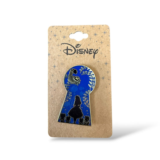 Disney Parks Uncas Alice and Cheshire Cat Keyhole Silhouette Pin