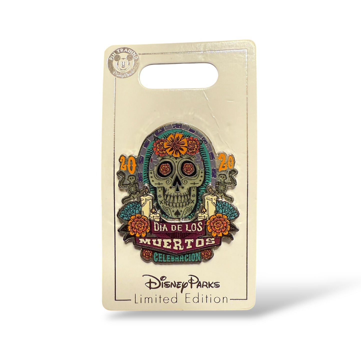 DLR Sugar Skull Dia De Los Muertos Pin