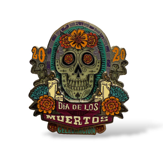 DLR Sugar Skull Dia De Los Muertos Pin