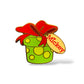 Disney Parks Mickey Green Present Gift Card Pin