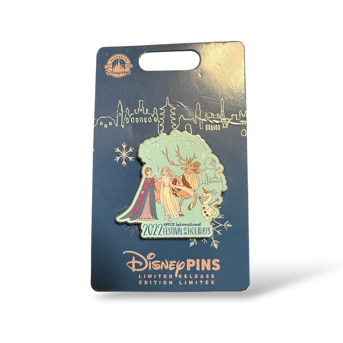 WDW Festival of the Holidays 2022 Anna, Elsa, Sven, and Olaf Pin