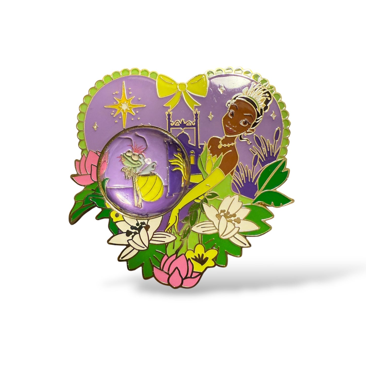 Monogram Disney Globe Series Tiana and Ray the Firefly Pin