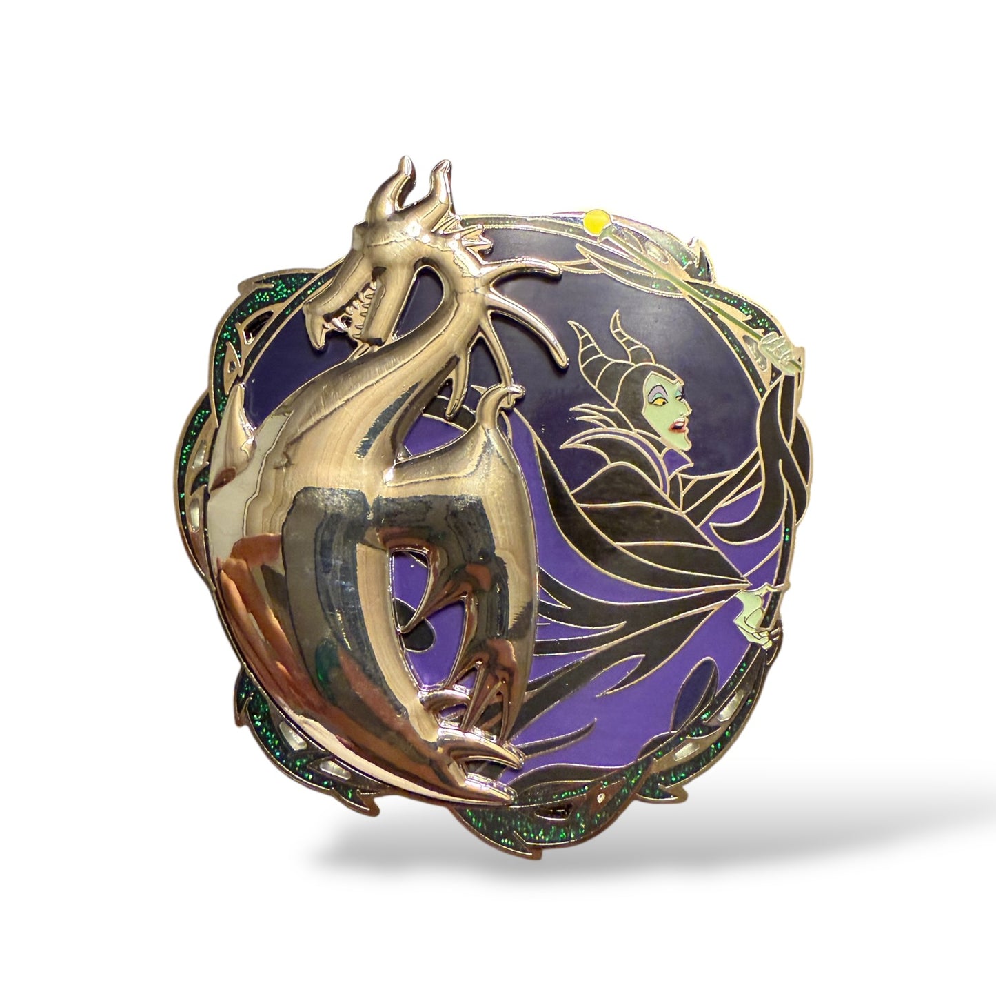 Monogram Maleficent and Dragon Sleeping Beauty Jumbo Pin