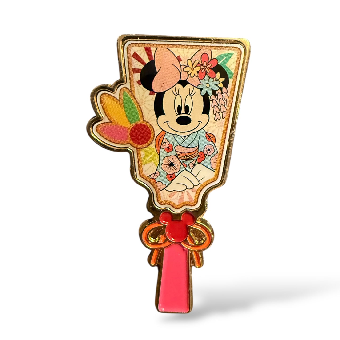 JDS Hagoita Paddle and Shuttlecock Mystery Minnie Pin