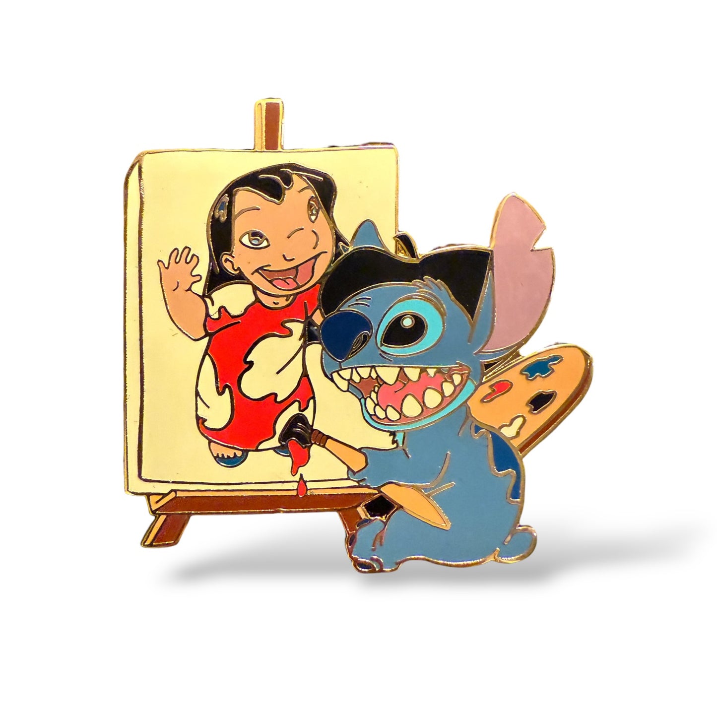 Disney Auctions Stitch Painting Lilo pin