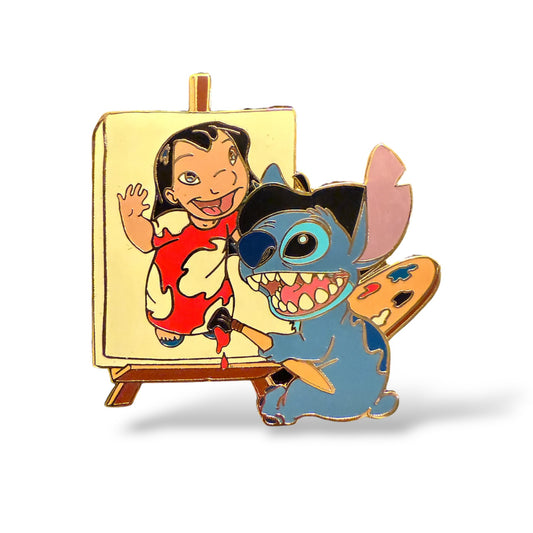 Disney Auctions Stitch Painting Lilo pin