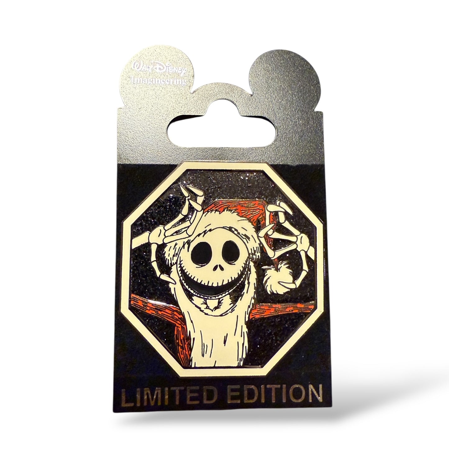 WDI Haunted Mansion Holiday Jack Skellington in an Octagon Pin