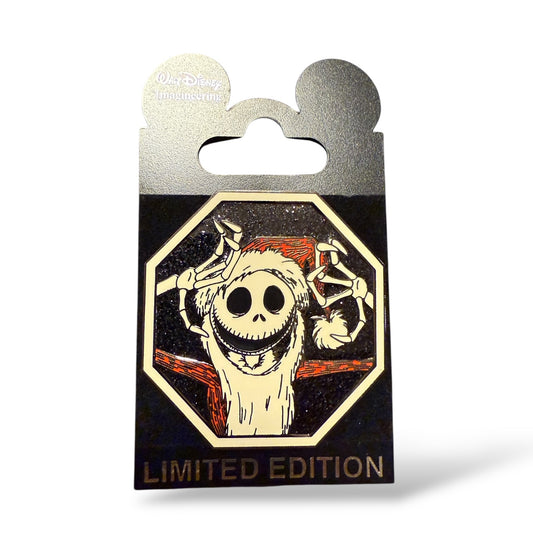 WDI Haunted Mansion Holiday Jack Skellington in an Octagon Pin