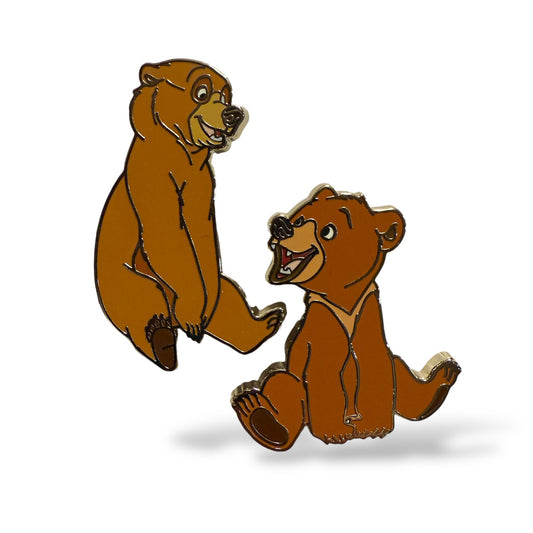 Disney Parks Brother Bear Kenai and Koda Sitting Pin Set