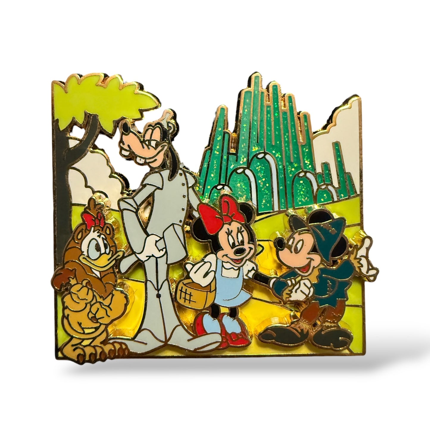 Disney Parks Movie Moments Donald Duck, Goofy, Mickey, and Minnie in The Wizard of Oz Pin