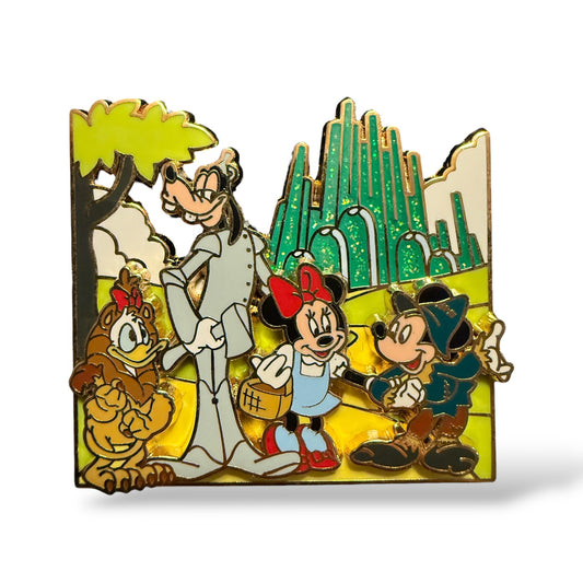 Disney Parks Movie Moments Donald Duck, Goofy, Mickey, and Minnie in The Wizard of Oz Pin