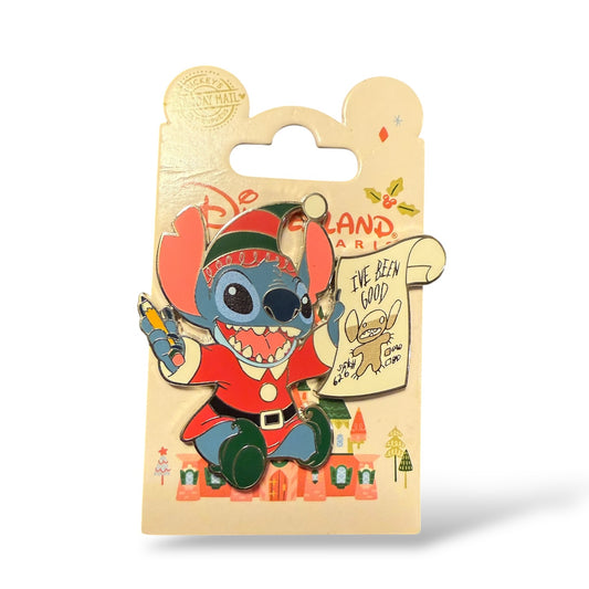 DLRP Christmas 2024 Stitch Wearing an Elf Costume Pin