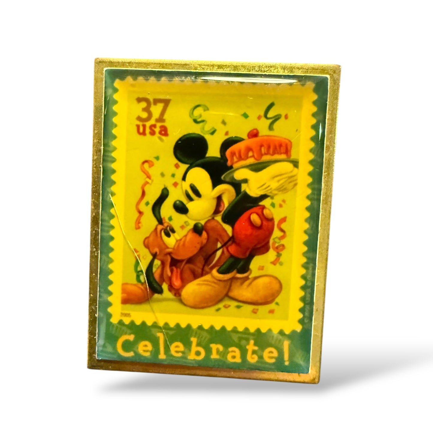 USPS Art of Disney Stamp Mickey and Pluto Pin