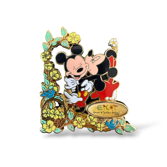 WDW Epcot Flower and Garden Festival 2006 Passholder Exclusive Mickey and Minnie Pin