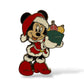 Disney Parks Christmas 2024 Santa Minnie Holding Box of Tree Ornaments Pin