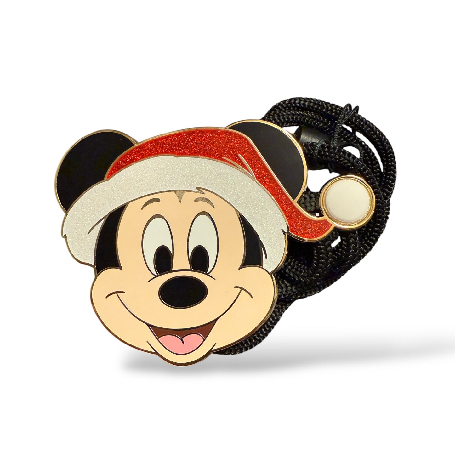 DEC Mickey Santa Hat Bolo Lanyard