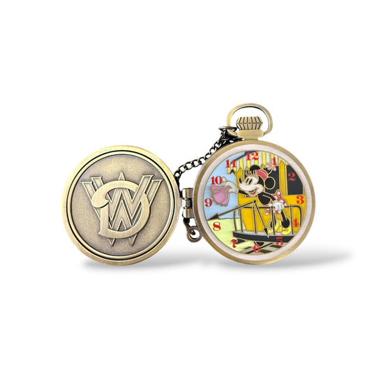 WDW Train Pocket Watch Minnie Mouse Pin