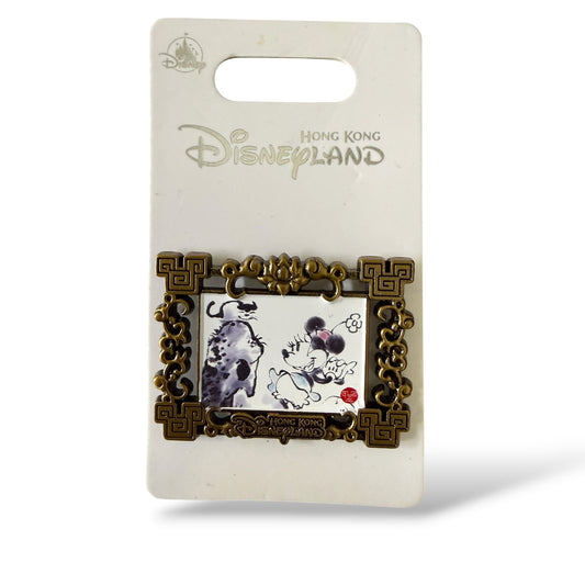 HKDL Chinese Painting Minnie and Cat Pin