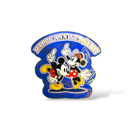 HKDL Mickey and Minnie Happy Anniversary Pin