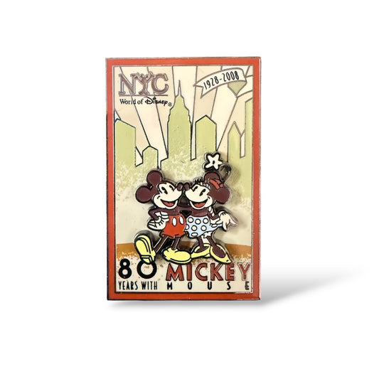 WOD NYC 80 Years with Mickey Mouse Pin
