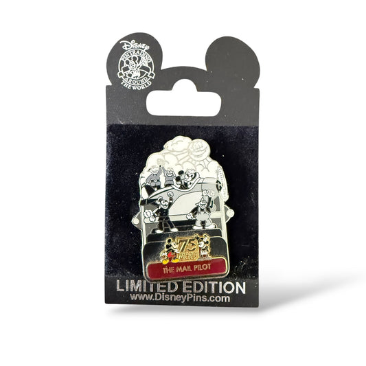 DLR Mickey Mouse's 75th Anniversary The Mail Pilot Pin