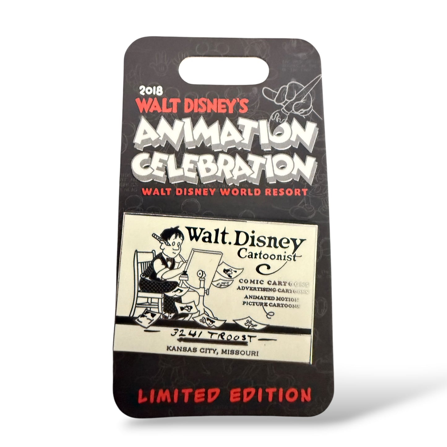WDW Animation Celebration Event 2018 Walt Disney Cartoonist Pin
