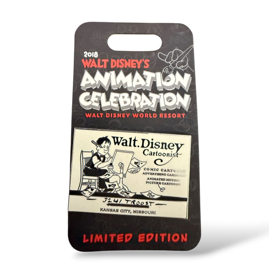 WDW Animation Celebration Event 2018 Walt Disney Cartoonist Pin