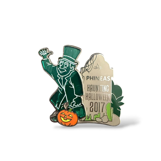 DLR Haunting Halloween 2017 Hitchhiking Ghost Tombstone Phineas Pin