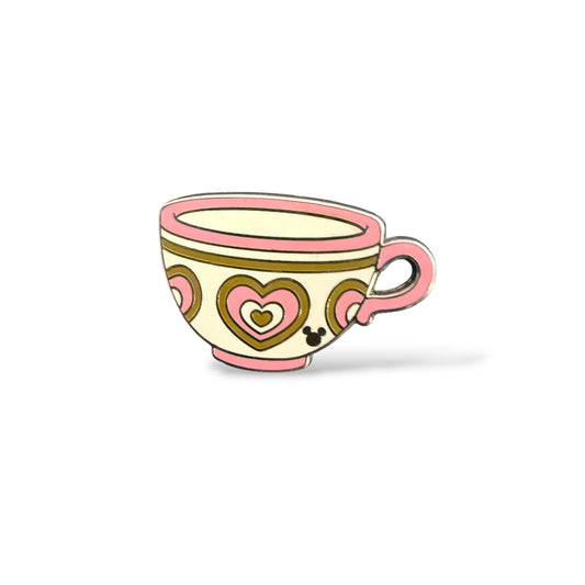 Cast Lanyard Mad Tea Party Cups Pink Hidden Mickey Pin