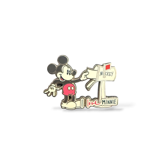 Disney Parks Minnie and Mickey Mailbox Sweethearts Set Mickey Pin