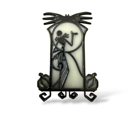 DSSH Nightmare Before Christmas Stained Glass Silhouette Jack Skellington Pin