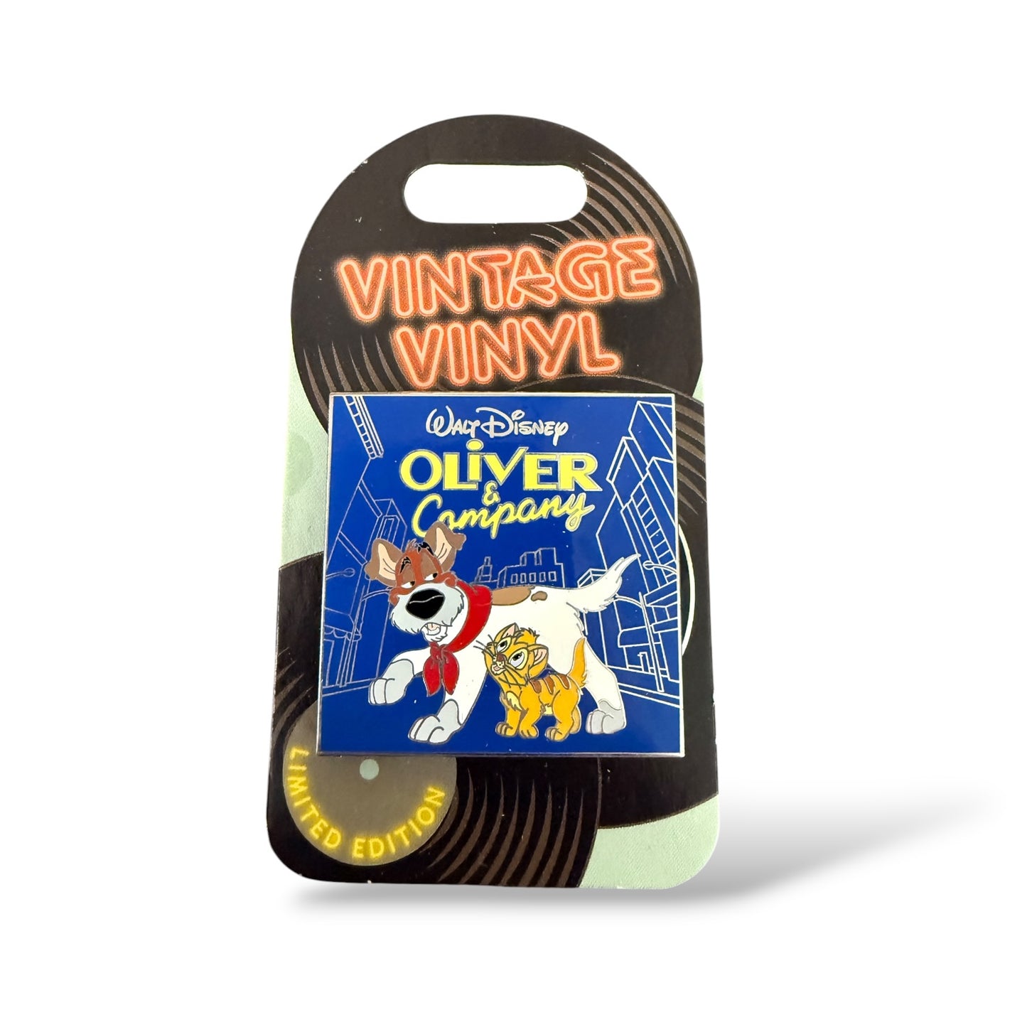 Disney Parks Vintage Vinyl Oliver and Company Pin