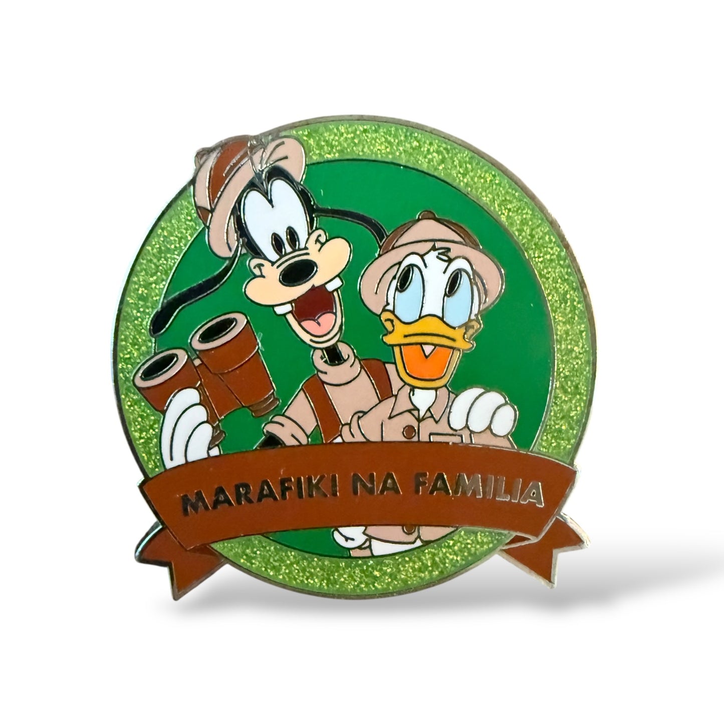 Disney Parks One Family Friends and Family in Park Languages Goofy and Donald Swahili Pin