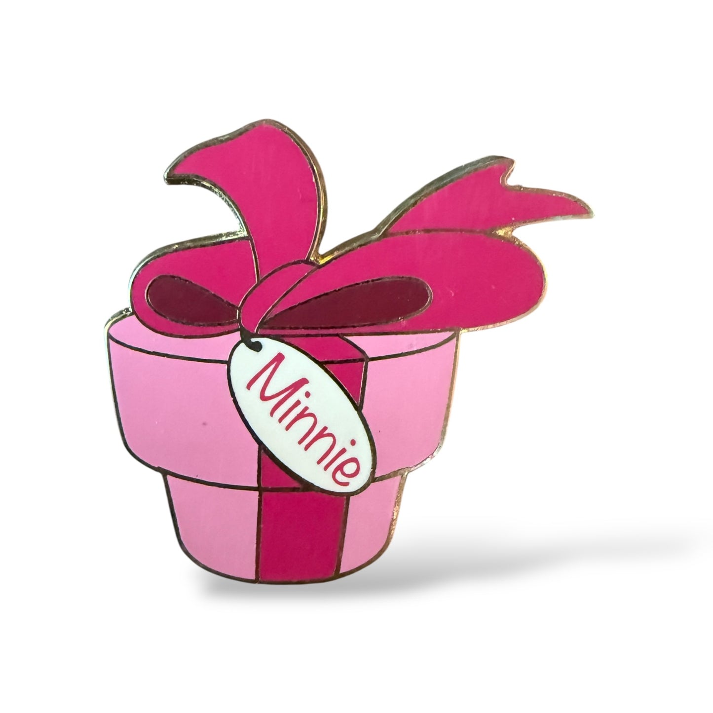 Disney Parks Minnie Pink Present Gift Card Pin