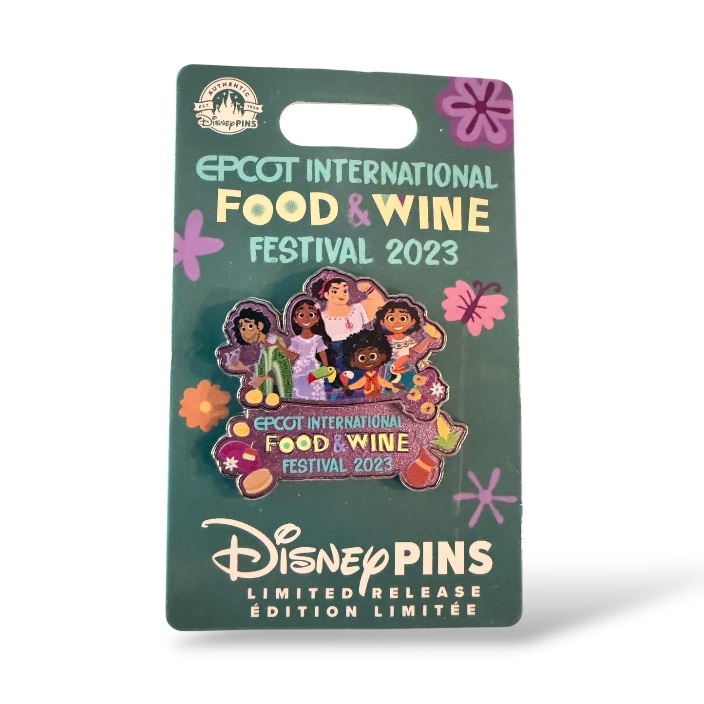 WDW Epcot International Food and Wine Festival 2023 Mirabel, Isabel, Luisa, Bruno, and Antonio Encanto Pin