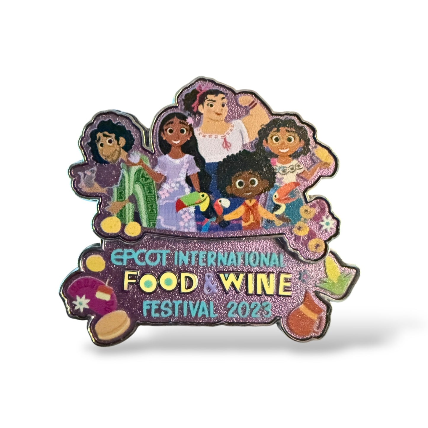 WDW Epcot International Food and Wine Festival 2023 Mirabel, Isabel, Luisa, Bruno, and Antonio Encanto Pin