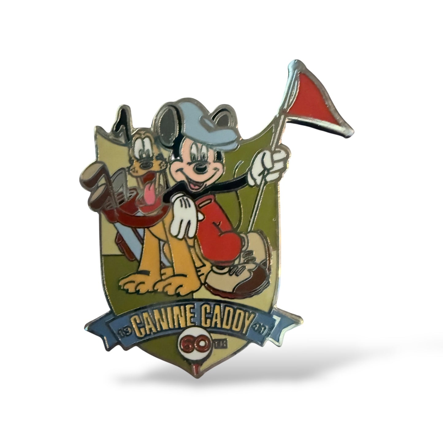 Disney Gallery Mickey and Pluto Canine Caddy Pin