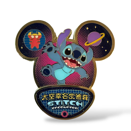 SDR Stitch Encounter Attraction Mickey Icon Pin