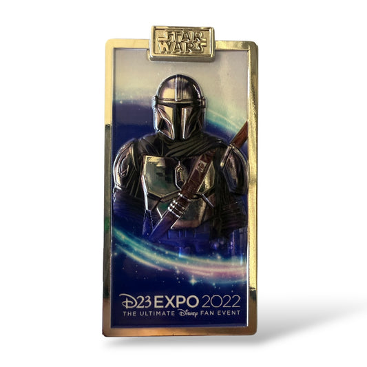 D23 Expo 2022 Character Logo Mandalorian Pin