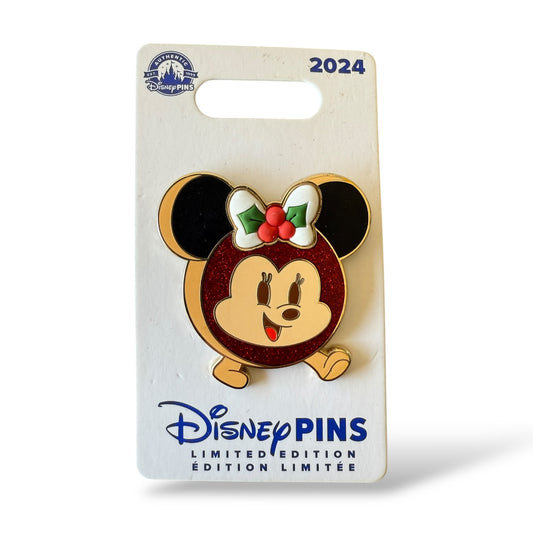 Disney Parks Christmas Holiday Munchling Minnie Mouse Frosted Sugar Cookie Pin