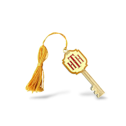 WDW Twilight Zone Tower of Terror Hotel Key Gold Tassel Pin