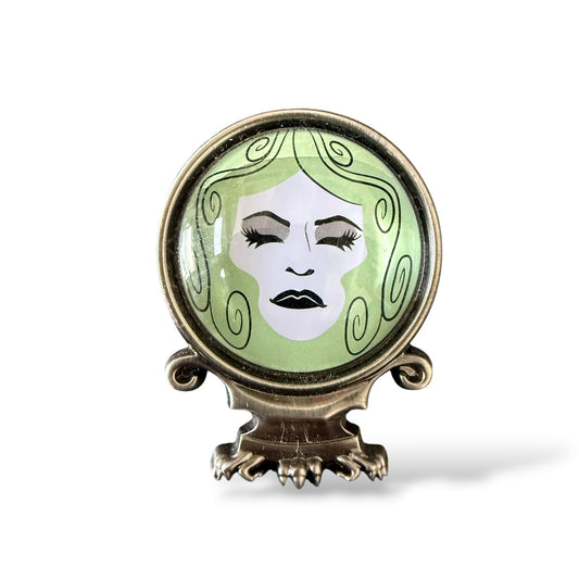Disney Parks Haunted Mansion Madame Leota Crystal Ball amd Stand Pin