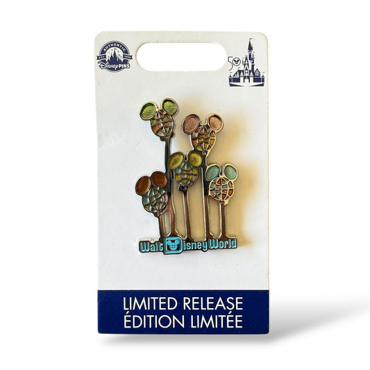 WDW 50th Anniversary Retro Vault Mickey Balloons Pin