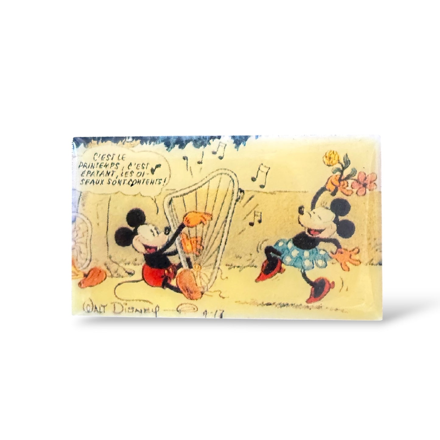 DLRP Mickey and Minnie Springtime Cartoon Pin