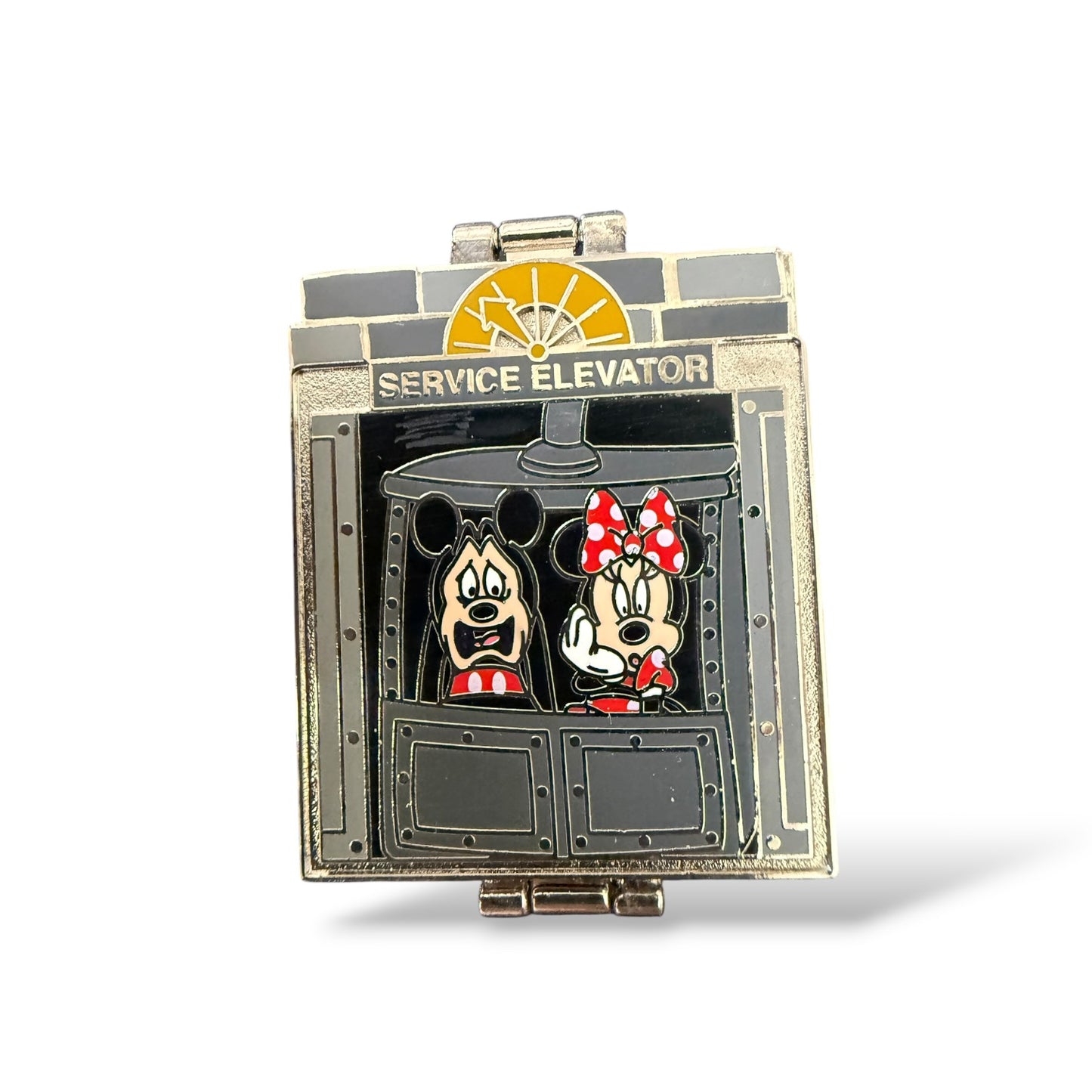 Disney Parks Twilight Zone Tower of Terror Service Elevator Mickey, Minnie and Stitch Hinge Pin