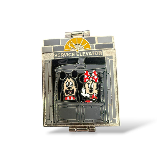 Disney Parks Twilight Zone Tower of Terror Service Elevator Mickey, Minnie and Stitch Hinge Pin
