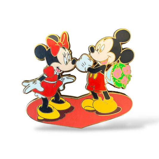 Disney Parks Holiday Booster Mickey and Minnie Valentine's Day Pin