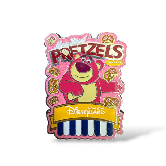 HKDL Popcorn and Pretzel Mystery Lots O' Huggin' Bear Pin